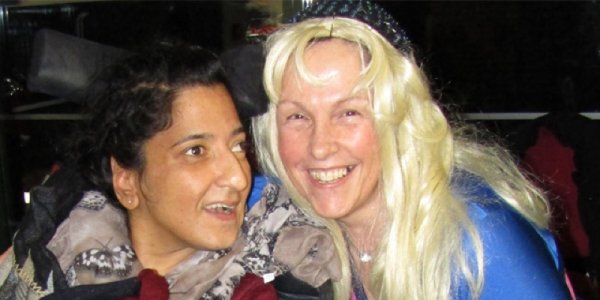 Service user with Liz Harris
