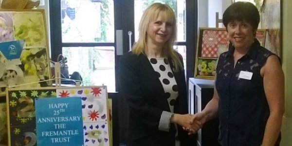 Cllr. Lisa Rutter (left) with Anne Duggan, Family Liaison Manager