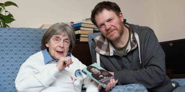 Bernard Lyall with his mother Katharine 