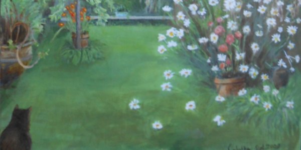 Painting of garden