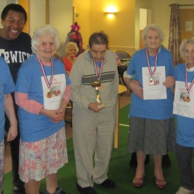 The Cherries team with Junior Walker