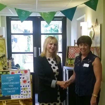 Cllr. Lisa Rutter (left) with Anne Duggan, Family Liaison Manager