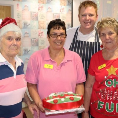 The team and residents at The Fremantle Trust celebrate bake off success