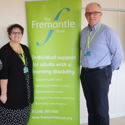 Service manager Lorraine with CEO and Director of Learning Disabilities