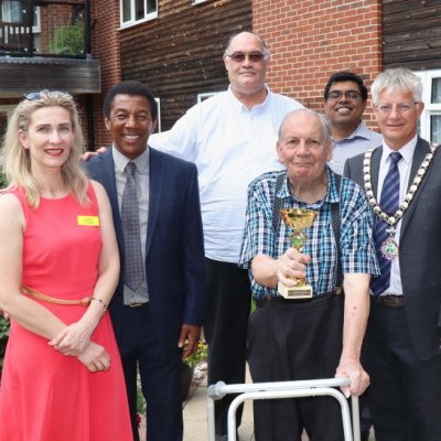 Cllr Paul Turner with representatives of The Fremantle Trust