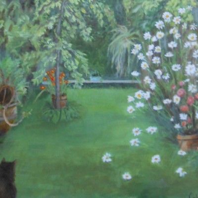 Painting of garden